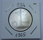 10 zł Kolumna Zygmunta z 1965 roku w pięknym stanie, nr. 524