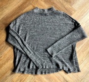 H&M Divided szara cienka bluzka półgolf S 36 BDB