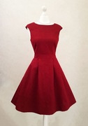 sukienka na 18stke na 18 urodziny retro vintage elegancka minimal bordo