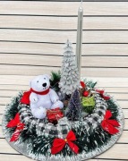 Strój na stól z miśiem