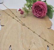 Naszyjnik krawatka z cyrkoniami.