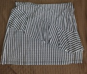 Pink Woman Spódnica mini czarno-biała z falbanką XL