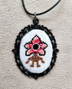 Wisiorek ręcznie wyszywany Demogorgon 