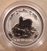 Lunar 1 rok kozy 2003 1/2 uncji
