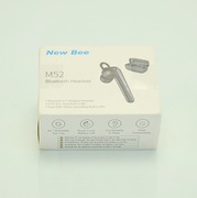 LEKKA MAŁA BEZPRZEWODOWA SŁUCHAWKA NEW BEE M52 ENC 180dni CZUWANIA ETUI