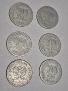 Moneta 1 zł z 1949 r. 8 sztuk