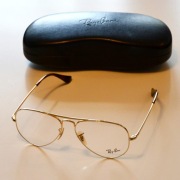 Ray Ban oprawki na okulary korekcyjne pilotki złote 6489 AVIATOR 2500 