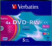 Płyty Verbatim DVD-RW 4x 4,7 GB - SERL