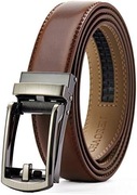 Pasek skórzany CHAOREN męski klamra automatyczna brazowy skóra nowy 125