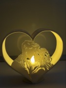 Świecznik serce | Podstawka na świeczkę LED | Dekoracja