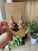 Kolczyki piernik pierniczki  święta Boże Narodzenie gwiazdką 