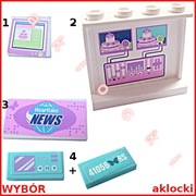 LEGO 87079pb0162 3068pb0830 3069pb0301+pb302 PŁYTKA 60581pb033 PANEL 41056