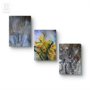 Tryptyk zimowy akwarela