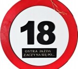 Znak drogowy ostra jazda zaczyna się po przekroczeniu 18 40 50 urodziny