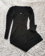 Sukienka wieczorowa (czarna, długa, elegancka) 