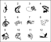 Naklejka na auto karp ryba pstrąg