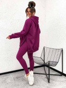 Komplet Dresowy Ocieplany Bluza + Leginsy Prążek /MOTION 