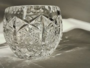 Kryształowa kula bomboniera wazon PRL