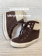 Converse damskie podwyższające skórzane buty 38/39