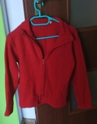 Bluza czewona z polaru zasuwana