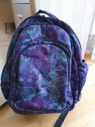 plecak CoolPack wielokomorowy fioletowy w kwiaty