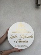 Tablica powitalna komunia/koło powitalne komunia/chrzciny/ślub/urodziny