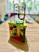 Drewniana kostka logiczna manipulacyjna dla dzieci