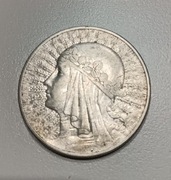 Moneta historyczna 10 złotych, srebro, próba 750 