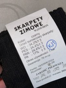 Sobczak 3 pary skarpet letnich 1 zimowe skarpety grube nowe czarne długie