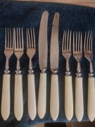 Sztućce radzieckie widelce noże 8 sztuk  