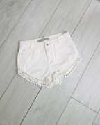 Denim Co białe jeansowe dżinsowe krótkie spodenki szorty 34 XS