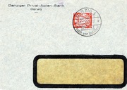 WMG, lico koperty listu urzędowego, stempel okoliczno. DANZIG 1, 26.2.29 r.