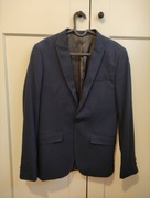 Granatowa marynarka slim fit H&M