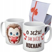 Kubek walentynki O JEŻU JAK CIĘ KOCHAM prezent