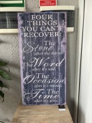 Tablica napisy loft vintage