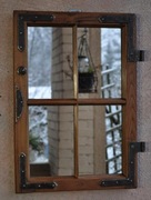 Stare zabytkowe okno/ lustro, loft