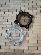 Dwie stare szklane popielniczki Luminarc vintage PRL