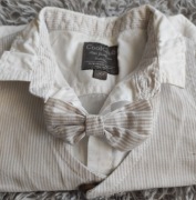 Elegancki komplet koszula body, kamizelka i mucha Cool Club 92 nowe