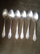 Zabytkowe posrebrzane łyżki