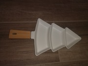 Talerz taca półmisek na przekąski choinka bambus