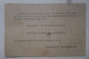 Zaproszenie ślubne 1933 w Kościele Św. Barbary(Na Koszykach) Warszawa