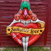 Materac dmuchany Summer love "Wakacyjna miłość"