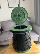 Składana toaleta kempingowa ALEVMOOM – regulowana | 400 kg | torba