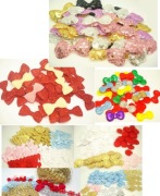 KOLOROWE APLIKACJE mini KOKARDKI HELLO KITTY komplet 1800szt (K012)