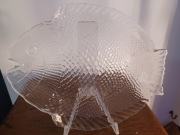 . Ryba szklana patera duża