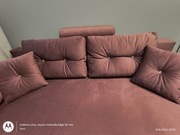 Kanapa rozkładana w stylu Glamour 