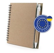 Notatnik A6 z długopisem z logo