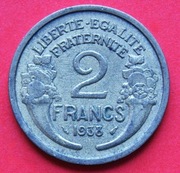 2  Franki  1938  r  -  Francja   Marianna   stan!!