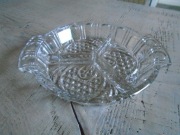 półmisek kryształowy z PRL-u