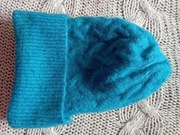 ZARA Czapka i szalik turkusowy śliczny komplet 